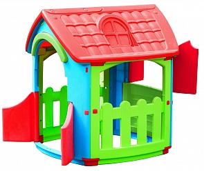 Игровой домик с открывающимися дверцами и ставнями (Marian Plast, MP-667)